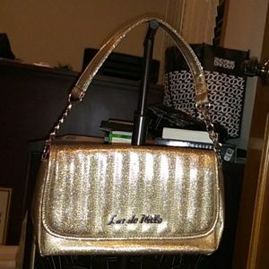 Lux deVille champagne handbag